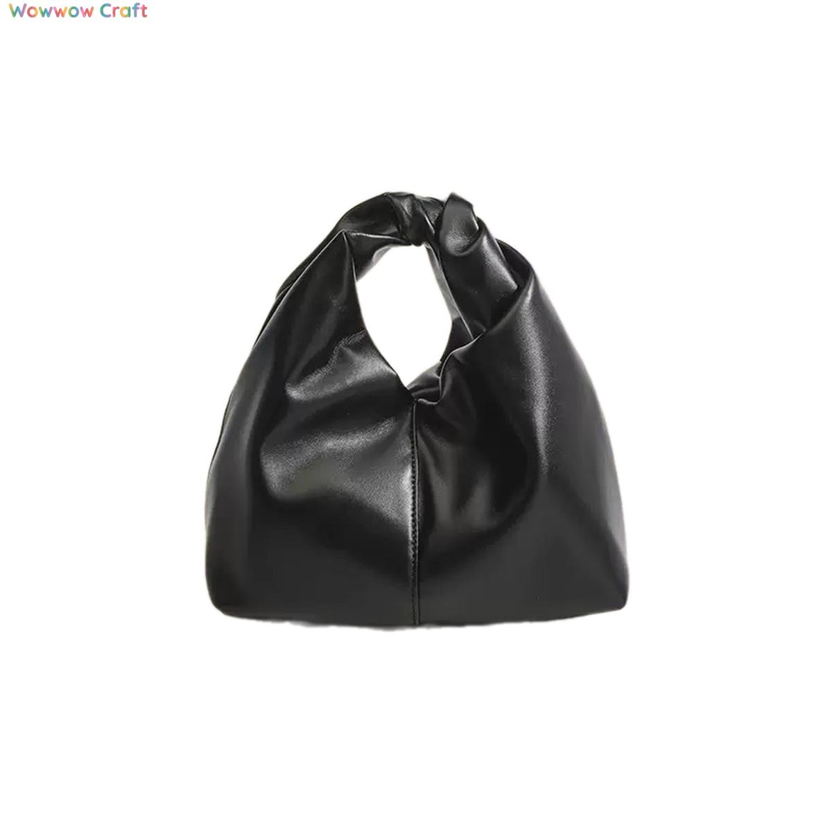 Shoulder Bags,Totes,Leather Bags,Brown Black Off-white Cloud-shaped Leather Handbag